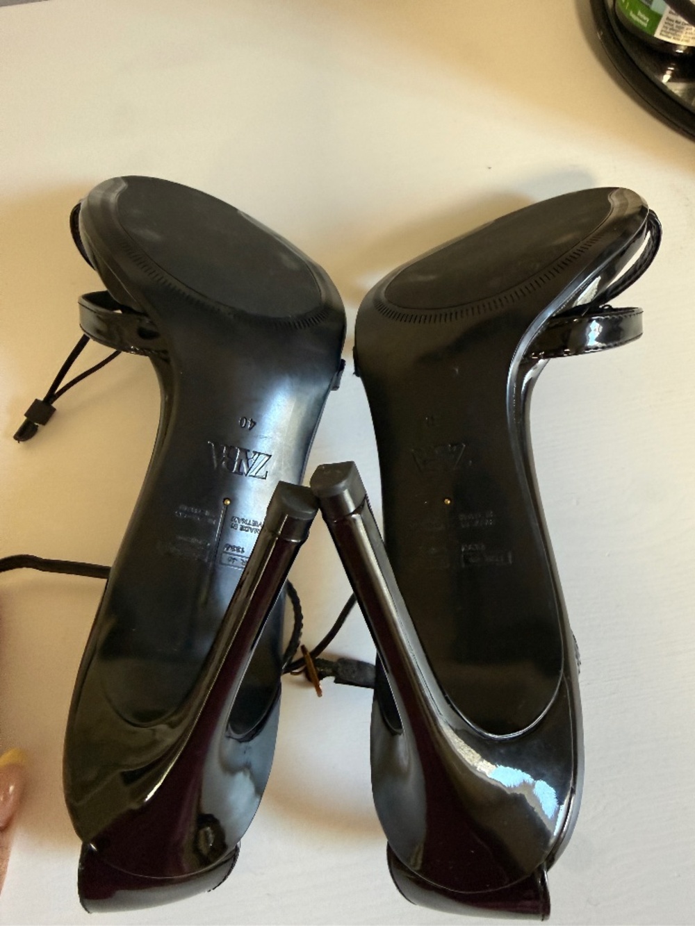 Zara black heeled sandals